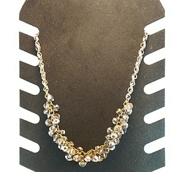 Chunky Faceted Glass Loft Necklace --54 - Picture 6 of 6